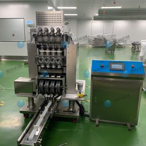 全自動 多功能多頭型湯圓成型排盤機客戶使用現(xiàn)場！